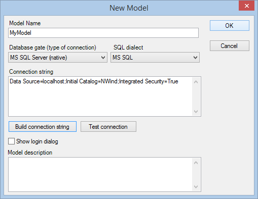 Data Model Editor - new model